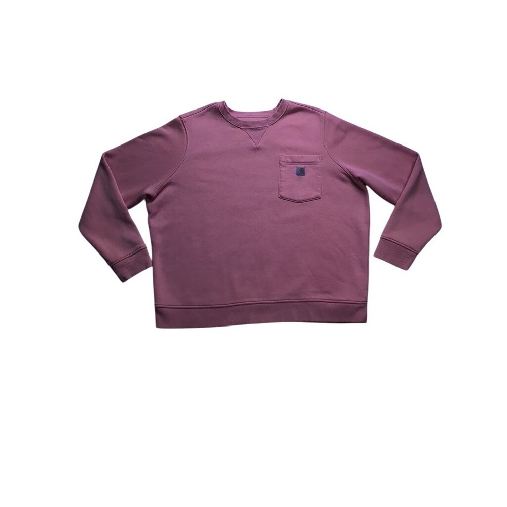 Carhartt Pocket Sweatshirt Womens XXL Pink Relaxed Fit 103925 P04